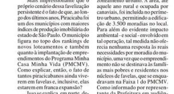 Reintegração de posse em Piracicaba em meio a pandemia: Por que e a quem serve?